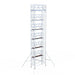 Rollgerüst Euroscaffold Professionell 135x305 14,2m Arbeitshöhe freistehend - Gerüstexpress.de