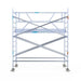 Rollgerüst Euroscaffold Professionell 135x305 4,2m Arbeitshöhe an der Fassade - Gerüstexpress.de