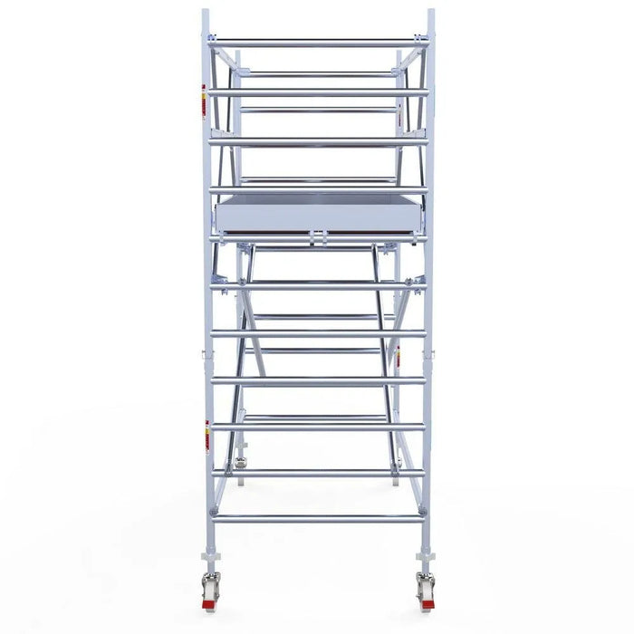 Rollgerüst Euroscaffold Professionell 135x305 4,2m Arbeitshöhe Carbonplattform freistehend - Gerüstexpress.de