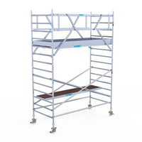 Rollgerüst Euroscaffold Professionell 135x305 5,2m Arbeitshöhe Carbonplattform freistehend