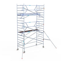 Echafaudage roulant Euroscaffold Professional 135x305 hauteur de travail 6,2m en façade