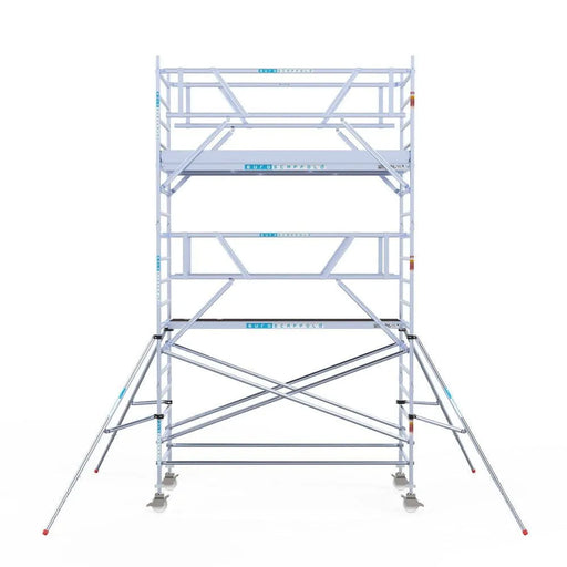 Rollgerüst Euroscaffold Professionell 135x305 6,2m Arbeitshöhe Carbonplattform freistehend - Gerüstexpress.de