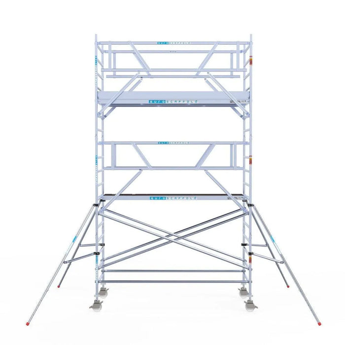 Rollgerüst Euroscaffold Professionell 135x305 6,2m Arbeitshöhe Carbonplattform freistehend - Gerüstexpress.de