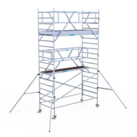 Echafaudage roulant Euroscaffold Professional 135x305 hauteur de travail 6,2m plateforme carbone autoportante