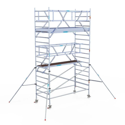 Rollgerüst Euroscaffold Professionell 135x305 6,2m Arbeitshöhe Carbonplattform freistehend - Gerüstexpress.de