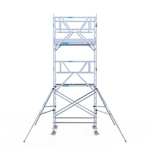 Rollgerüst Euroscaffold Professionell 135x305 6,2m Arbeitshöhe freistehend - Gerüstexpress.de