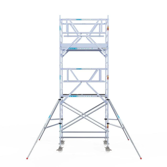 Rollgerüst Euroscaffold Professionell 135x305 6,2m Arbeitshöhe freistehend - Gerüstexpress.de