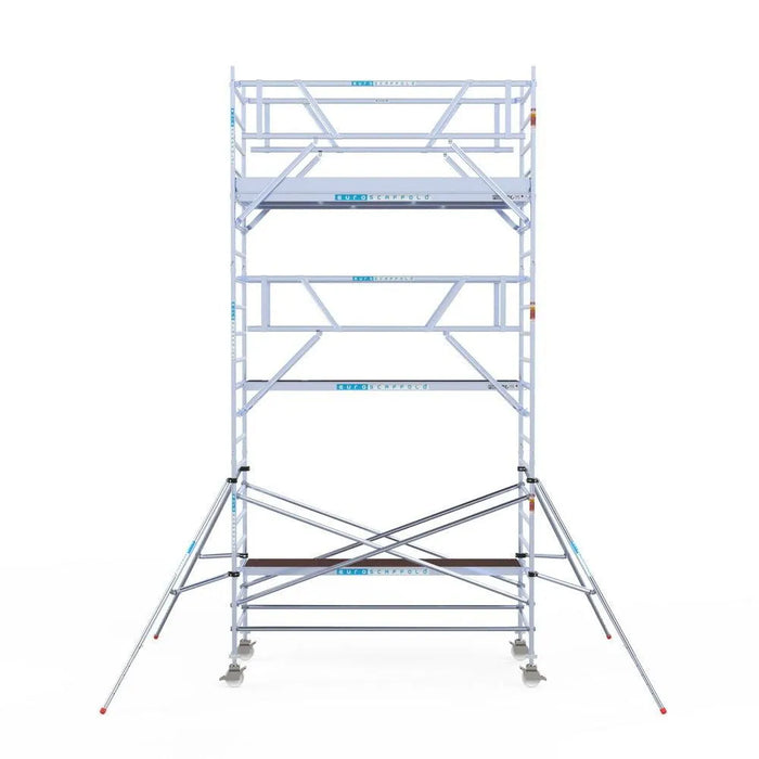Rollgerüst Euroscaffold Professionell 135x305 7,2m Arbeitshöhe Carbonplattform freistehend - Gerüstexpress.de