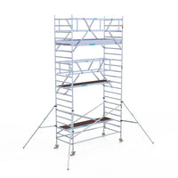 Rollgerüst Euroscaffold Professionell 135x305 7,2m Arbeitshöhe Carbonplattform freistehend