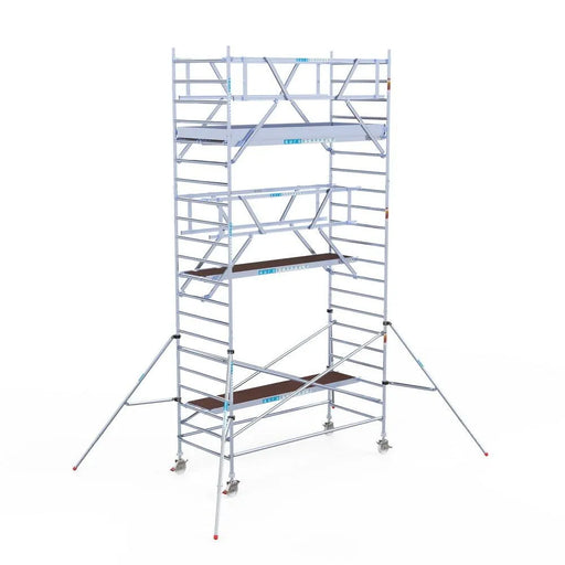 Rollgerüst Euroscaffold Professionell 135x305 7,2m Arbeitshöhe Carbonplattform freistehend - Gerüstexpress.de