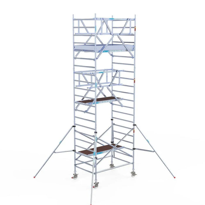 Rollgerüst Euroscaffold Professionell 135x305 7,2m Arbeitshöhe freistehend - Gerüstexpress.de