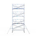 Rollgerüst Euroscaffold Professionell 135x305 8,2m Arbeitshöhe an der Fassade - Gerüstexpress.de