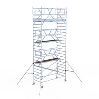 Rollgerüst Euroscaffold Professionell 135x305 8,2m Arbeitshöhe Carbonplattform freistehend