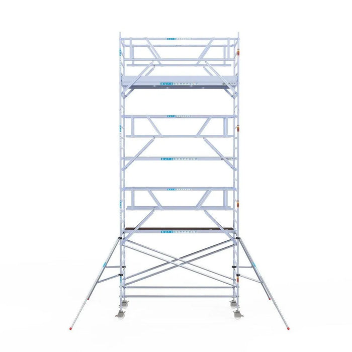 Rollgerüst Euroscaffold Professionell 135x305 8,2m Arbeitshöhe Carbonplattform freistehend - Gerüstexpress.de