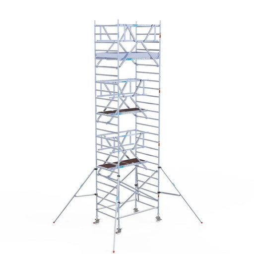 Rollgerüst Euroscaffold Professionell 135x305 8,2m Arbeitshöhe freistehend - Gerüstexpress.de