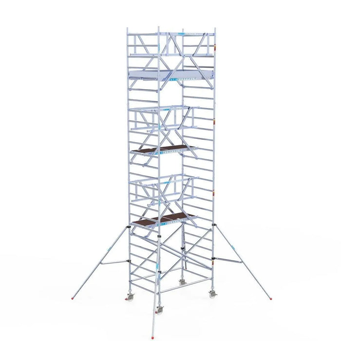Rollgerüst Euroscaffold Professionell 135x305 8,2m Arbeitshöhe freistehend - Gerüstexpress.de