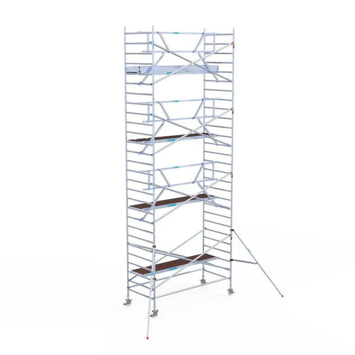 Rollgerüst Euroscaffold Professionell 135x305 9,2m Arbeitshöhe an der Fassade - Gerüstexpress.de