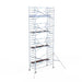 Rollgerüst Euroscaffold Professionell 135x305 9,2m Arbeitshöhe an der Fassade - Gerüstexpress.de