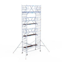 Rollgerüst Euroscaffold Professionell 135x305 9,2m Arbeitshöhe Carbonplattform freistehend