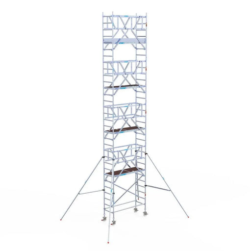 Rollgerüst Euroscaffold Professionell 75x190 10,2m Arbeitshöhe Carbonplattform freistehend - Gerüstexpress.de