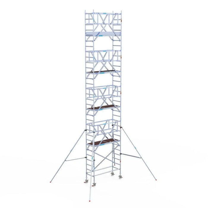 Rollgerüst Euroscaffold Professionell 75x190 10,2m Arbeitshöhe Carbonplattform freistehend - Gerüstexpress.de