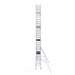 Rollgerüst Euroscaffold Professionell 75x190 10,2m Arbeitshöhe Carbonplattform gegen Fassade - Gerüstexpress.de