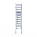Rollgerüst Euroscaffold Professionell 75x190 4,2m Arbeitshöhe an der Fassade - Gerüstexpress.de