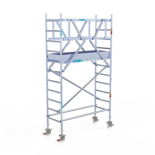 Rollgerüst Euroscaffold Professionell 75x190 4,2m Arbeitshöhe freistehend - Gerüstexpress.de