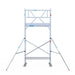 Rollgerüst Euroscaffold Professionell 75x190 5,2m Arbeitshöhe an der Fassade - Gerüstexpress.de