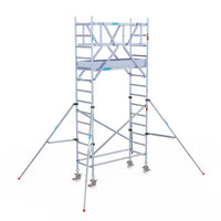 Rollgerüst Euroscaffold Professionell 75x190 5,2m Arbeitshöhe freistehend