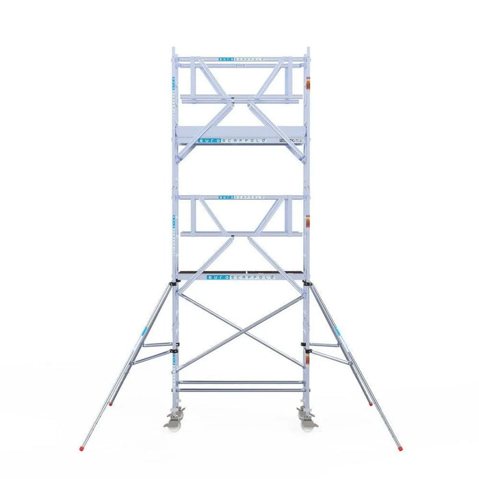 Rollgerüst Euroscaffold Professionell 75x190 6,2m Arbeitshöhe Carbonplattform freistehend - Gerüstexpress.de