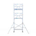 Rollgerüst Euroscaffold Professionell 75x190 7,2m Arbeitshöhe an der Fassade - Gerüstexpress.de