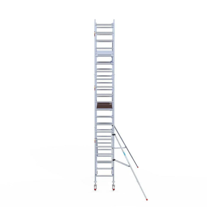 Rollgerüst Euroscaffold Professionell 75x190 7,2m Arbeitshöhe an der Fassade - Gerüstexpress.de