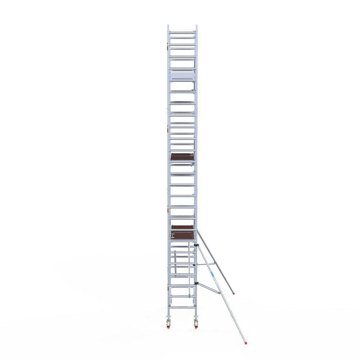 Rollgerüst Euroscaffold Professionell 75x190 8,2m Arbeitshöhe an der Fassade - Gerüstexpress.de