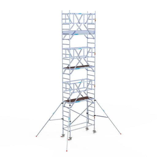 Rollgerüst Euroscaffold Professionell 75x190 8,2m Arbeitshöhe Carbonplattform freistehend - Gerüstexpress.de