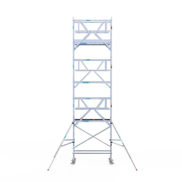 Rollgerüst Euroscaffold Professionell 75x190 8,2m Arbeitshöhe freistehend - Gerüstexpress.de