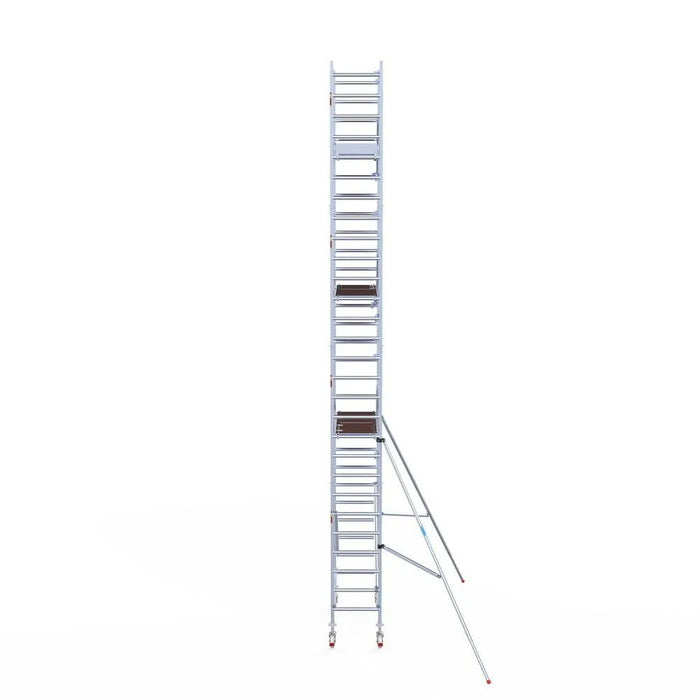 Rollgerüst Euroscaffold Professionell 75x190 9,2m Arbeitshöhe an der Fassade - Gerüstexpress.de