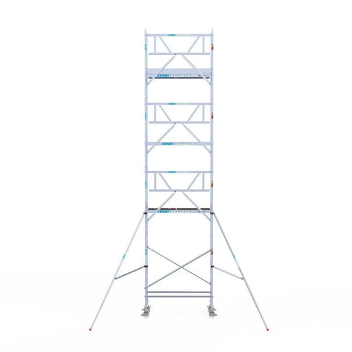 Rollgerüst Euroscaffold Professionell 75x190 9,2m Arbeitshöhe an der Fassade - Gerüstexpress.de