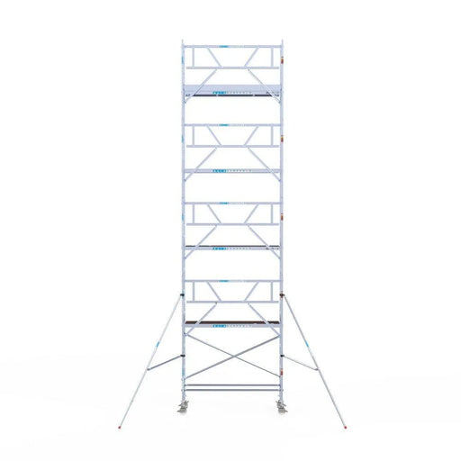 Rollgerüst Euroscaffold Professionell 75x250 10,2m Arbeitshöhe an der Fassade - Gerüstexpress.de
