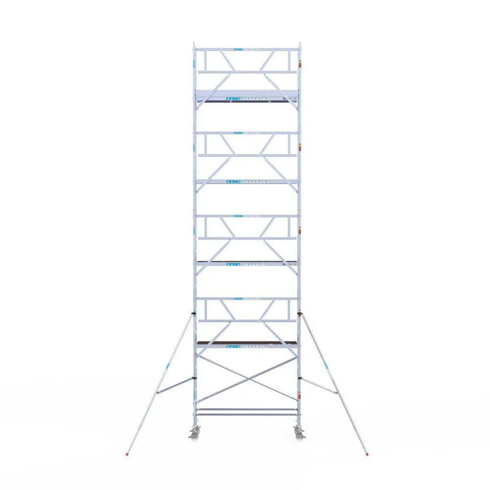 Rollgerüst Euroscaffold Professionell 75x250 10,2m Arbeitshöhe an der Fassade - Gerüstexpress.de