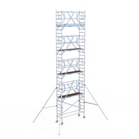Rollgerüst Euroscaffold Professionell 75x250 10,2m Arbeitshöhe Carbonplattform freistehend