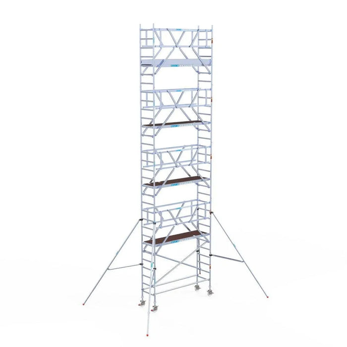 Rollgerüst Euroscaffold Professionell 75x250 10,2m Arbeitshöhe freistehend - Gerüstexpress.de