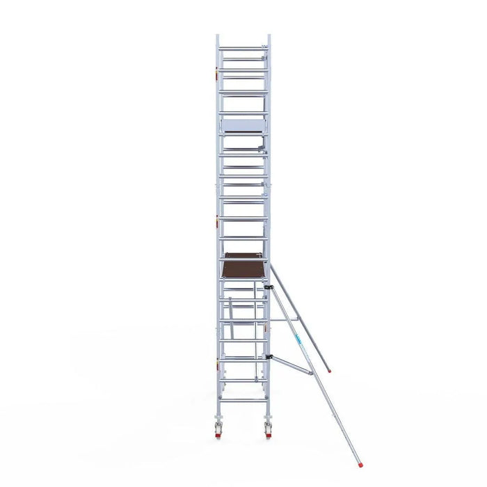 Rollgerüst Euroscaffold Professionell 75x250 6,2m Arbeitshöhe an der Fassade - Gerüstexpress.de