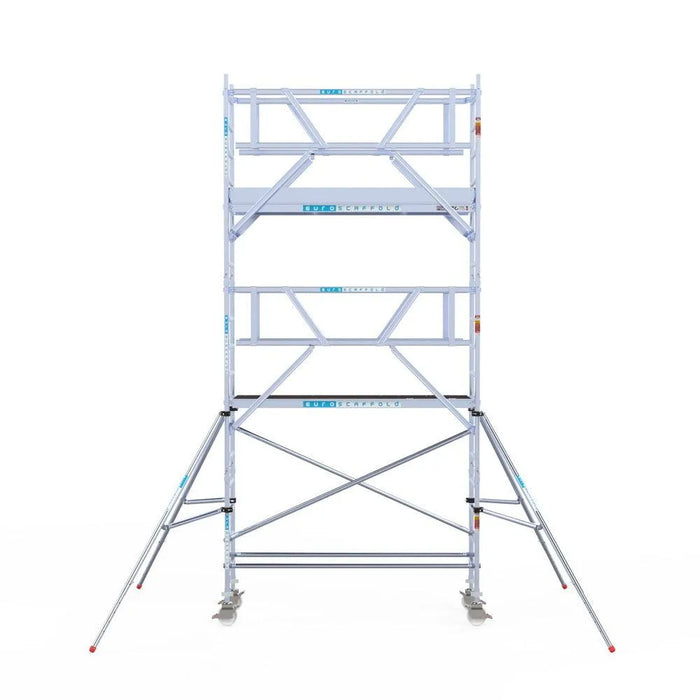 Rollgerüst Euroscaffold Professionell 75x250 6,2m Arbeitshöhe Carbonplattform freistehend - Gerüstexpress.de