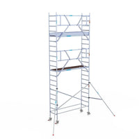 Rollgerüst Euroscaffold Professionell 75x250 7,2m Arbeitshöhe an der Fassade