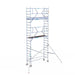 Rollgerüst Euroscaffold Professionell 75x250 7,2m Arbeitshöhe an der Fassade - Gerüstexpress.de