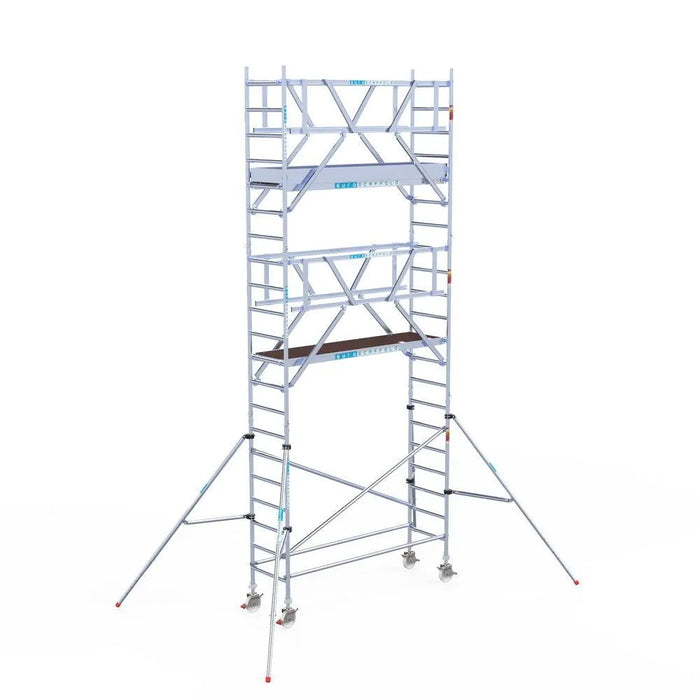 Rollgerüst Euroscaffold Professionell 75x250 7,2m Arbeitshöhe freistehend - Gerüstexpress.de