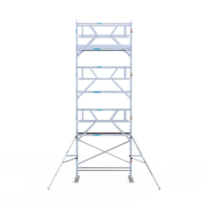 Rollgerüst Euroscaffold Professionell 75x250 8,2m Arbeitshöhe Carbonplattform freistehend - Gerüstexpress.de