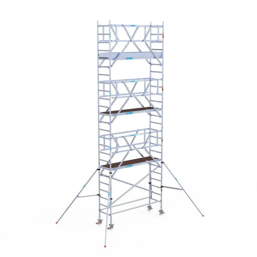 Rollgerüst Euroscaffold Professionell 75x250 8,2m Arbeitshöhe Carbonplattform freistehend - Gerüstexpress.de