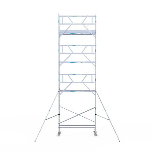 Rollgerüst Euroscaffold Professionell 75x250 9,2m Arbeitshöhe an der Fassade - Gerüstexpress.de